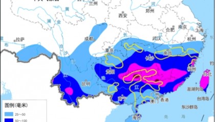 今年以来最强降雨来袭，广东局地日降水量或突破5月历史极值