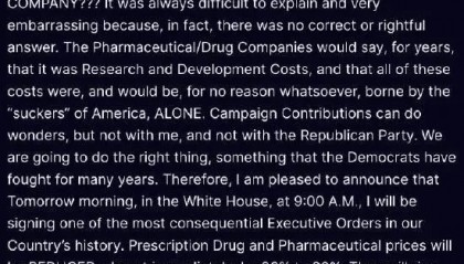 搜狐医药 | 美国药价大跳水？特朗普：将下降30%—80%