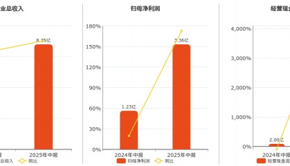 华林证券(002945.SZ)：2025年中报净利润为3.36亿元