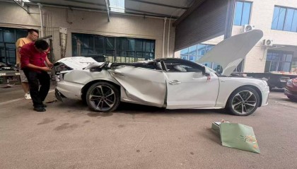 31吨罐车侧翻压顶只受皮外伤 这位“命硬司机”今日获赠新车