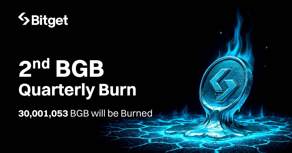 Bitget在今年二季度销毁3000万枚BGB价值1.38亿